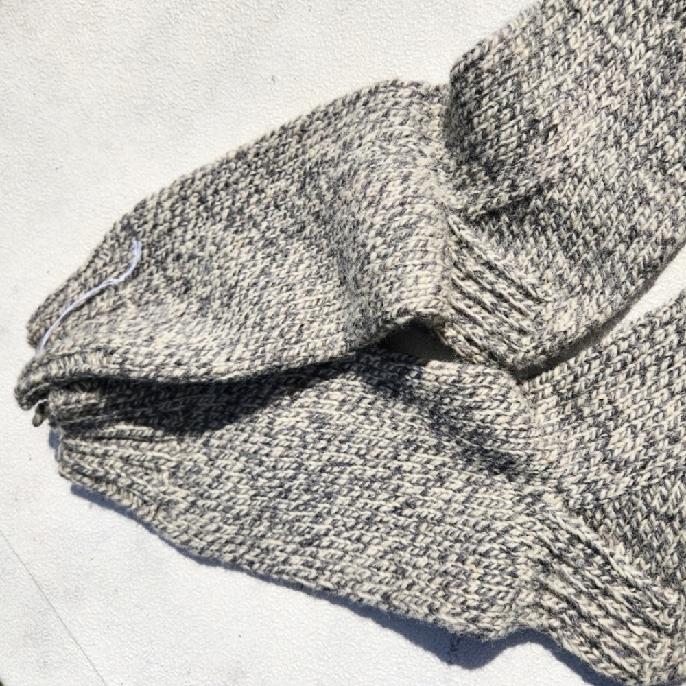 Handknit Thick Wool Socks Slippers - Picture 3 of 4